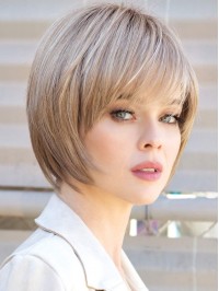 Smooth Layered 8" Bob Synthetic Wigs