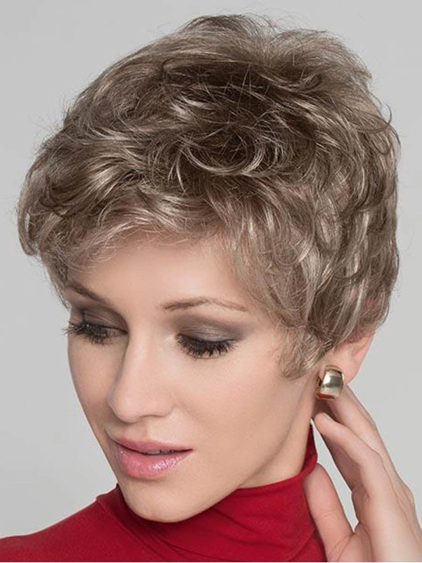 Short Chic Layered Capless Synthetic Wigs