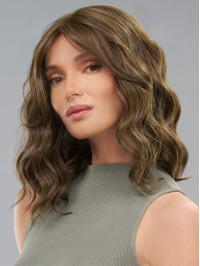 16" Layered Wavy Synthetic Lace Front Wig