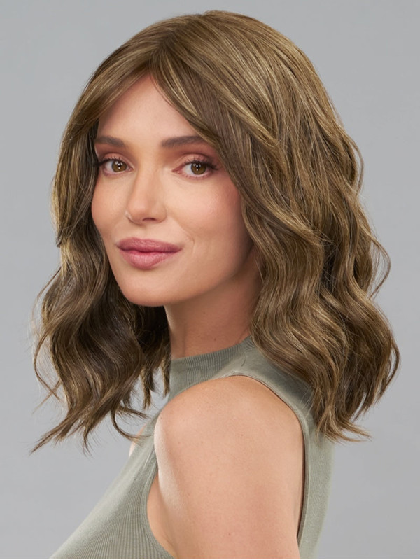 16" Layered Wavy Synthetic Lace Front Wig