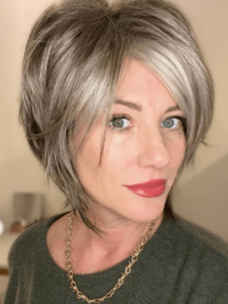 Short Wigs Stylish Straight Bob 8" Synthetic Wigs