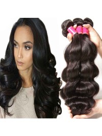 Virgin Hair 100 Peruvian Body Wave Hair Bundles With Lace Frontal 13x4