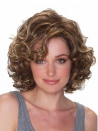 Brown Short Curly Wigs