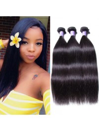 Peruvian Straight Hair Weft 3 Bundles Virgin Hair