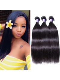 Peruvian Straight Hair Weft 3 Bundles Virgin Hair