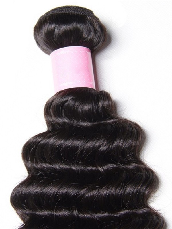 Indian Deep Wave Human Virgin Hair 4 Bundles