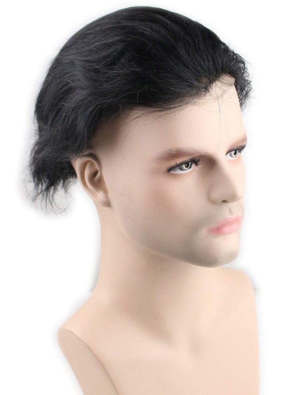 Men's Toupee Human Hair Hairpieces for Men 10×8 inch